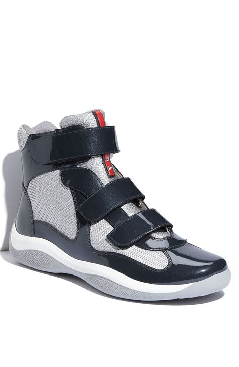 prada americas cup sneakers grey|high top Prada America's Cup.